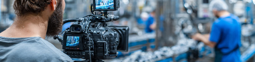Industrial video production in Boksburg factory environment